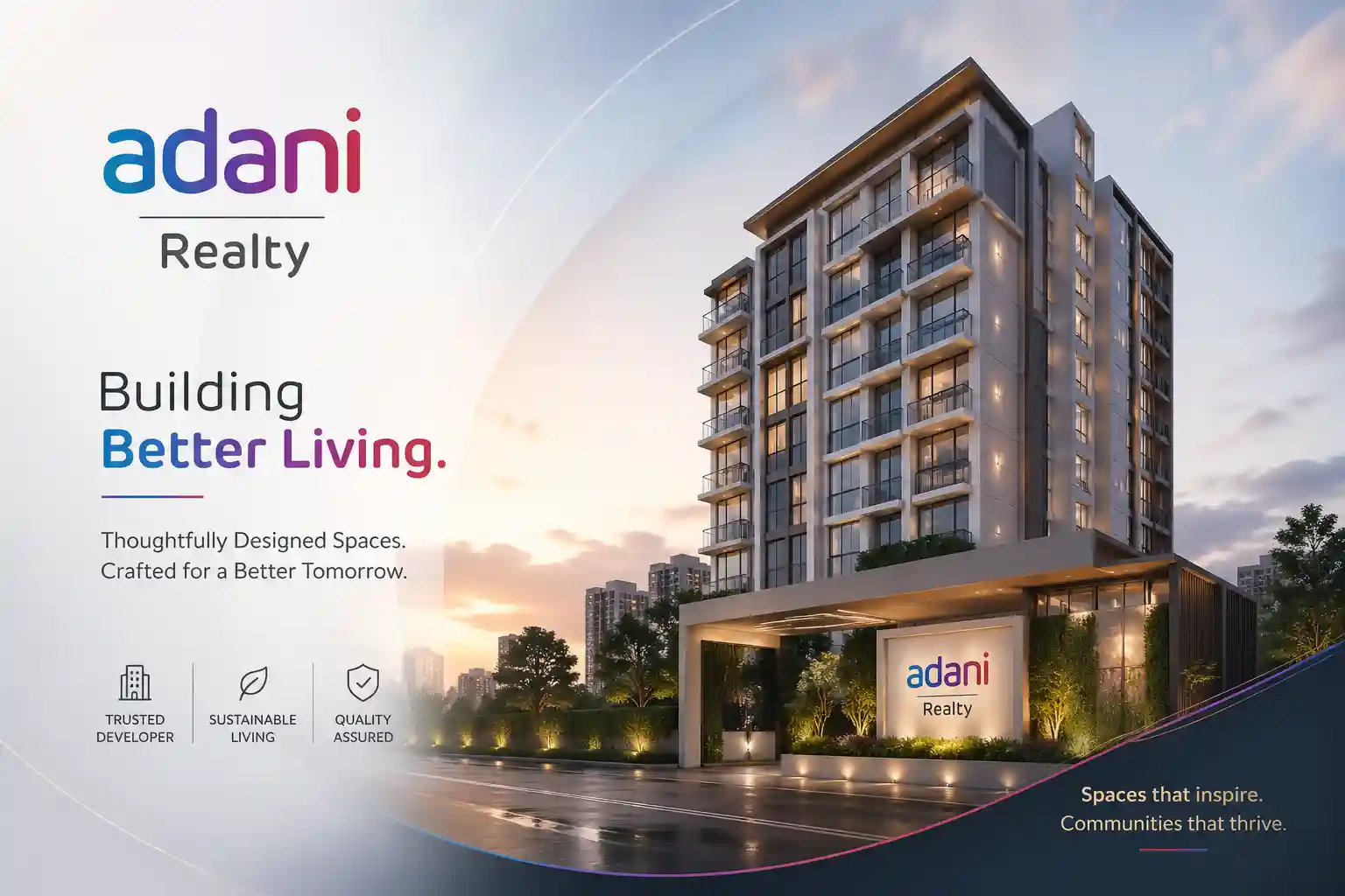 Adani Realty logo trusted real estate developer Mumbai Goregaon