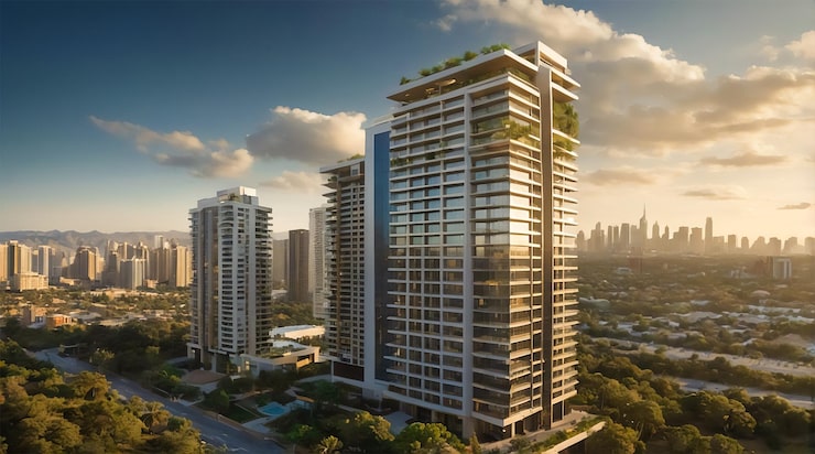 Agarwal Floresta premium residential project under construction in Upper Govind Nagar Goregaon East with 2 and 4 BHK flats