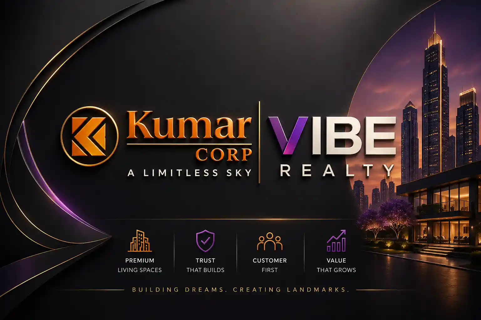 Kumar Vibe Realty trusted developer logo for premium residential projects in Goregaon Mumbai